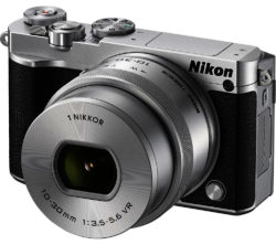 NIKON  1 J5 Compact System Camera with NIKKOR 10-30 mm f/3.5-5.6 VR Zoom Lens - Silver